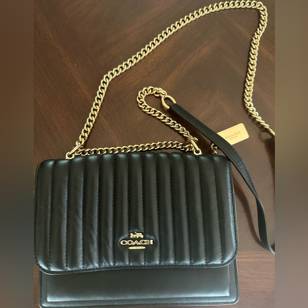 Coach black crossbody bag